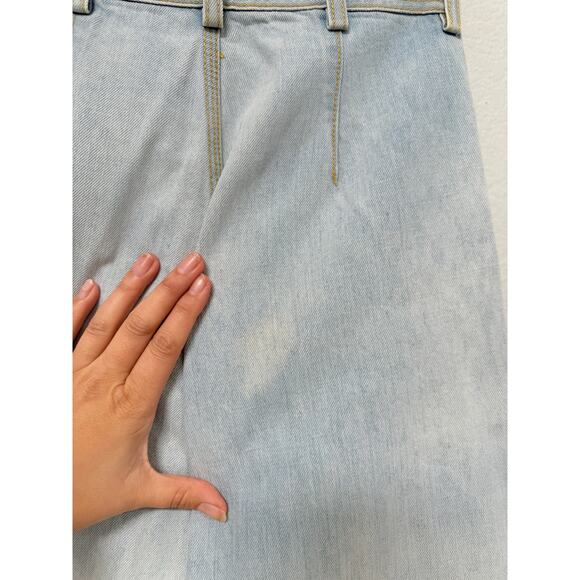 Jesse Kamm Sailor Jeans High Waist Wide Leg Denim Light Wash Size 0 - Picture 7 of 9